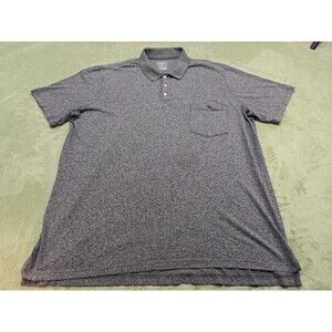 The Foundry Mens Polo Shirt Sz 3XLT Gray Heather Short Sleeve Pocket Golf Top